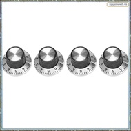 4 x potentiometer Pot metal knob with 0-9 turntable for 6mm shaft knob