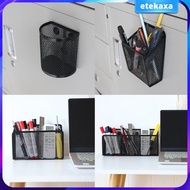 [Etekaxa] Pencil Holder Black Mesh Basket Metal Wire Writing Utensil Organizer Desktop Container for School Locker Refrigerator Accessories Makeup