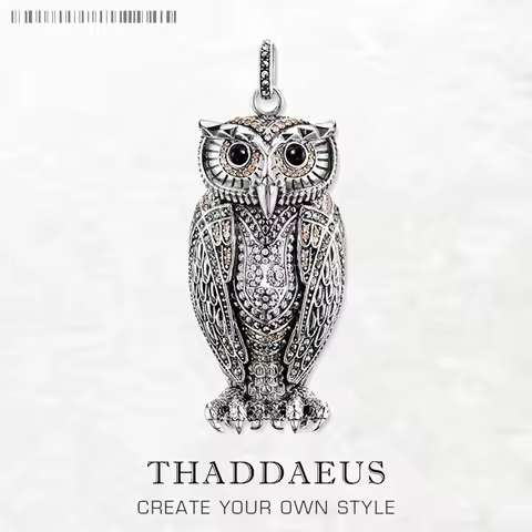 Pendant Owl,Brand New Fashion Trendy Jewelry Europe 925 Sterling Silver Accessories Cute Soul Gift F