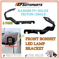 FRONT BONNET LED LAMP BRACKET RANGER T9 HILUX VIGO REVO ROGUE TRITON DMAX LIGHT STAND LEG TAPAK KAKI