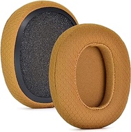 Hesh3 Ear ads - defean QuickFit Replacement Ear Cushion Earpads Compatible with Skullcandy Crusher / Evo / Hesh3 , Venue Wireless ANC,Over-Ear Headphone，Noise Isolation Foam (Brown Breathable Fabric)