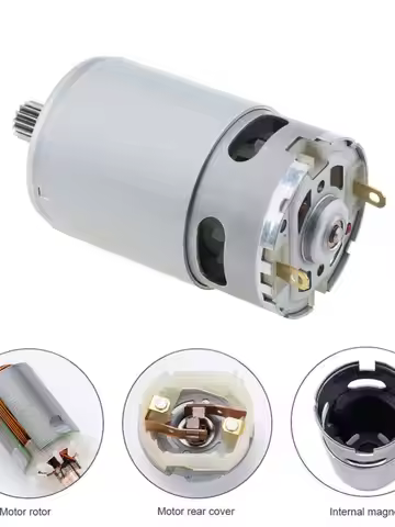 RS550 DC Motor 21V 8.2mm 14 Teeth Gear Micro Motor RS 550 28000RPM Electric Saw Motor for Mini Recha