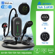 AFYEEV Type2 Electric Vehicle Charging Cable 16A 3.6kW 1Phase Wallbox Type2 EVSE Charging Cable CEE 