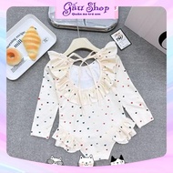 Bikini, one-piece swimsuit, 2-piece swimsuit with patterns for girls