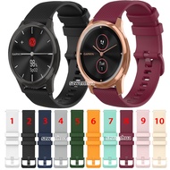 Garmin Vivomove Luxe/Style Textured silicone strap with color buckle Band