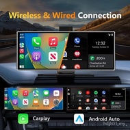 Srnubi 10.26" 11.26" 4K Dash Cam Car DVR Wireless Carplay Android Auto 3840*2160 Kamera Depan dan 10