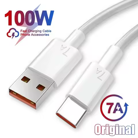 7A 100W Type C USB Cable Fast Charging Data Cord For Xiaomi 13 12 11 Huawei Mate 50 60 Redmi K50 Not