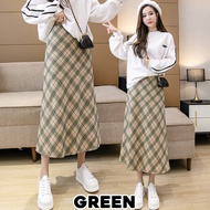 KARAKOREA 7709 Jia Maxi Skirt/Korean Maxi Skirt/Rok Panjang/Rok Kotak