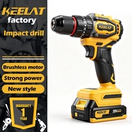KEELAT KCD011 Cordless Drill Battery Impact Drill Bateri With Impact Function Drill Wall Drill Screw