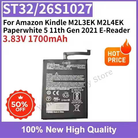 ST32 26S1027 58-000426 Replacement Battery for Amazon Kindle M2L3EK M2L4EK Paperwhite 5 11th Gen 202