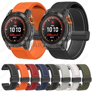 Quick Release Rubber Strap Replacement Silicone Watch Band for Garmin Fenix 8 51mm 47mm / 7X / 6 / 5