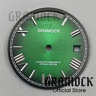 29MM Miyota 8285 Movt Watch Sterile Face Parts Sky Blue Coffee Grey Green Sunberst Week Dual Calenda