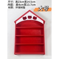 Mini Ornaments KT Arch Bookshelf Storage Cabinet Display Rack Shelf Doll House Display Rack Miniatur