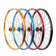 ✙♟Meiju MEIJUN mountain bike disc brake wheel set 26 inch 32 hole bicycle wheel aluminum alloy front