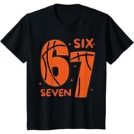 Children's T-shirts and Adult T-shirts 67 Basketball Six Seven 6 7 Meme 6 T-Shirt