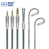 NiceHCK SuperCyan Litz HIFI Cable 8 Core Lab 7N OCC+OCC Silver Alloy Upgrade Wire 3.5/2.5/4.4mm MMCX