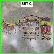 ✤ ◭  ❁ Tboli Beads Tribal Costume Accessories Set/ Ethnic Costume / Mindanao Accessories