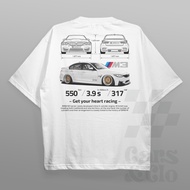 COD，Cars and Clo - Regular Fit White - BMW F80 M3 Rims Gold T-Shirt - F80 M3 White, S