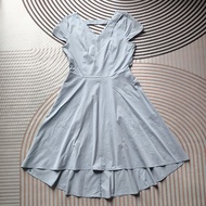 Forwarding A Blue Dress 36-29-F Front Length 35 Back 40.5 **Faded Stains