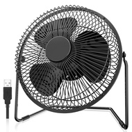 9 Inch USB Desk Fan Ultra-quiet USB Powered 360° Rotation Desktop Fan with Metal Frame, Portable Per