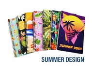 (Lt Stationery) Advance Spring Leaf Spiral Notebook 60gsm 80leaves 1pad random design (6x8.5 Inches)