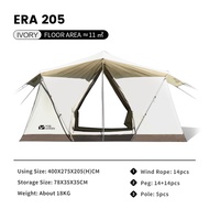 Mobi Garden Camping Era205 Cotton Tent Glamping Wide Space Double Cloth Membrane Waterproof Car Suns