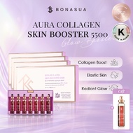 [BONASUA] Aura Skin Booster 5500mg Premium Liquid Collagen Drink - 1 Month Supply | 4 Boxes | Best V