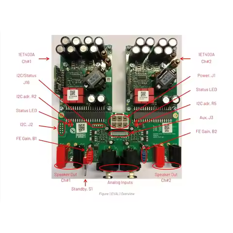EVAL1 1ET400A For Purifi Class D Reference Design Kit For HiFi Power Amplifier Module EVAL11ET400A