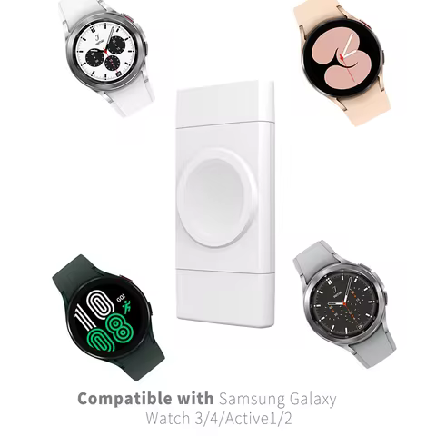 2 in 1 Wireless Watch Charger For Apple Watch 8 7 6 5 SE/ Samsung Galaxy Watch 5 4 3 2 fast Charging