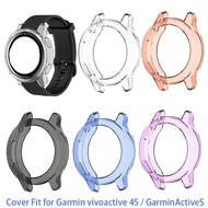 For Garmin Watch Case Cover Colorful Smartwatch Screen Protector for Garmin vivoactive 4S / GarminActiveS