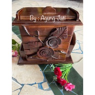 Spoon holder | Spoon BOX | Forkspot HOLDER | Teak SPOON HOLDER