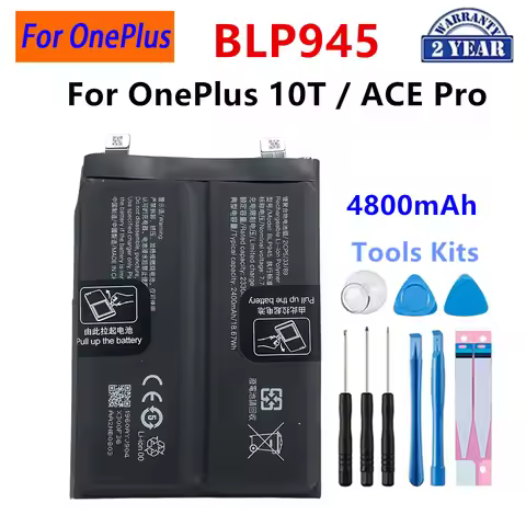 100% Orginal BLP945 4800mAh Replacement Battery For OnePlus 10T /ACE Pro Latest Production Phone Bat
