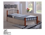 Casa Furniture Depot Space Saver Single Size Steel Wooden Post Double Decker for Dormitory Bed Board