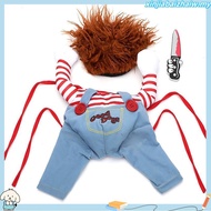 【Hipidog】Fun Dog Clothes Cat Chucky Costume Halloween Party Costume Pet Standing Outfit