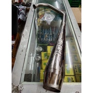 【hot sale】 Bullet pipe with exhaust bracket Tmx125/Tmx155/Rusi Tc125/CT100/Skygo 125/Barako 1