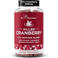 9-In-1 Killer Cranberry Pills for Women – UTI Defense Blend with Clinically Studied Ingredients – 9 