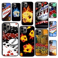 LAS VEGAS NEVADA CASINO POKER CARDS Phone Case Cover for iPhone 12 mini X XS XR 11 13 14 Pro Max SE 