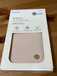 Moshi Overture 磁吸可拆式卡夾型皮套 for iPhone 13 玫瑰粉