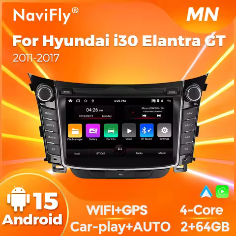 NaviFly 7inch 8227 For Hyundai i30 Elantra GT 2011-2017 Wireless car-play Android auto Multimedia Pl