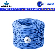 Itw | Adlink 305m CAT6E CCA UTP Cable Blue (AD-IN601-C)