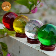 Multi-colored feng shui crystal ball according to the five elements, diameter 5cm, for home feng shu
