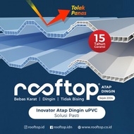 Atap uPVC Rooftop 10mm - Atap Berongga Double Layer