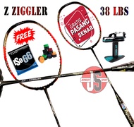 Raket Badminton Apacs Z Ziggler 38 LBS Seri UK Bonus Senar Hi Qua Iso 66 Dan Grip Karet