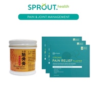 [Oriental Remedies Group] Strong Pain Relief Plaster (Bundle of 3) + [Evergreen] TCM Rheumatism Paste (筋骨膏)(75g)
