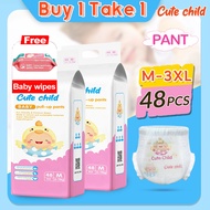 Cute Child Diaper Pull-up Pants M L XL 2XL 3XL All Size Breathable Diaper for Baby Diaper Pants Diap