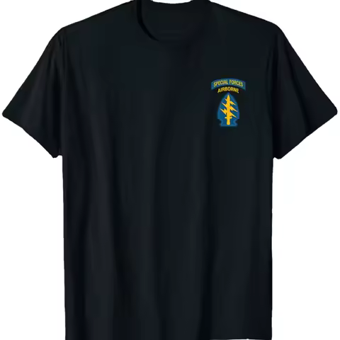 Green Berets Special Forces Group Airborne T-Shirt. Summer Cotton Short Sleeve O-Neck Mens T Shirt N