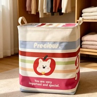 125L Large Capacity Apple Storage Box Thickened Clothes Quilt Storage Foldable Storage Box Dopamine 