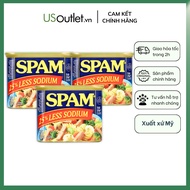 Canned Meat 25 Percent Less Sodium Spam 340G American product Date xa