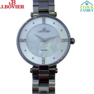 J.Bovier Silver Stainless Steel Band Ladies Watch B15-QS324K_SS[Official Warranty]