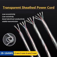 Transparent Sheathed Wire 2-core 3-core 4-core Transparent Multi-core LED Light Power Cord Equipment
